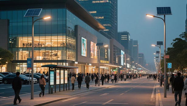commercial solar street lights